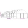 vidaXL Gazebo con Tetto Bianco 20,07x5,88x3,75 m in Polietilene