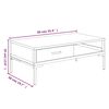 vidaXL Tavolino da Salotto 90x50x35 cm in Legno Massello di Pino