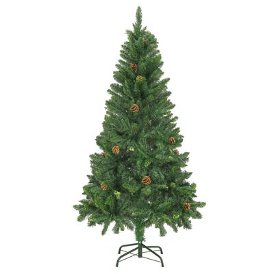 vidaXL Albero di Natale Preilluminato con Pigne 150 cm