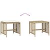 vidaXL Sgabelli Giardino con Cuscini 4pz Beige 41x41x36cm Polyrattan