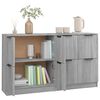 vidaXL Credenze 2 pz Grigio Sonoma 60x30x70 cm in Legno Multistrato