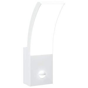 vidaXL Applique con LED e Sensore Bianca in Alluminio Pressofuso
