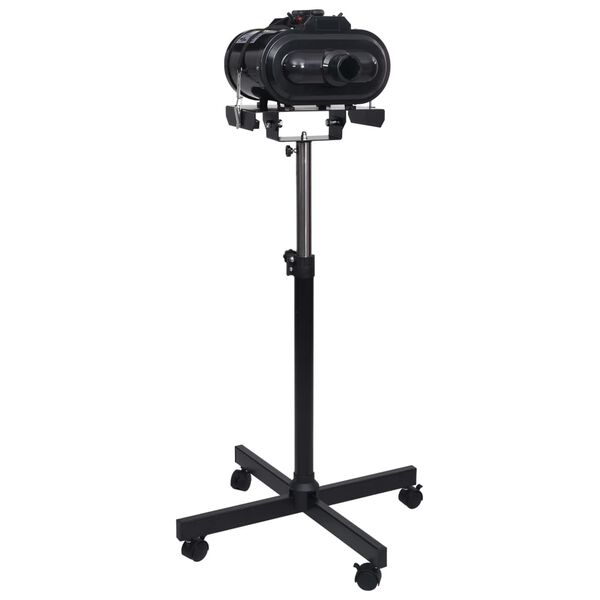 vidaXL Asciugatore per Cani Motore Doppio Stand Nero Plastica Acciaio