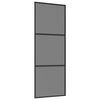 vidaXL Porta scorrevole 76 x 205 cm Vetro Temperato e Alluminio