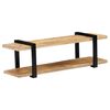 vidaXL Mobile Porta TV 130x40x40 cm in Legno Massello di Mango