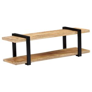 vidaXL Mobile Porta TV 130x40x40 cm in Legno Massello di Mango