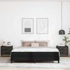 vidaXL Struttura del letto con materasso Nero 180 x 200 cm Tessuto
