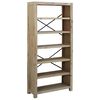 vidaXL Libreria a 6 Ripiani 80x30x170 cm in Legno Massello di Acacia