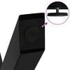 vidaXL Gambe per Tavolino da Caff&egrave; a Forma di X 2 pz Nere 37x(30-31) cm Acciaio