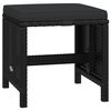 vidaXL Set da Pranzo da Giardino 21pz con Cuscini in Polyrattan Nero