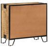 vidaXL Credenza 80x31x71 cm in Legno Massello di Mango Grezzo