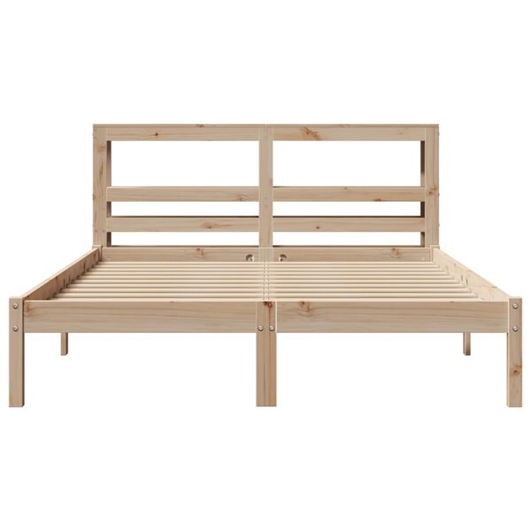 vidaXL Letto senza Materasso 150x200 cm in Legno Massello di Pino