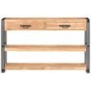 vidaXL Credenza 120x30x75 cm in Legno Massello di Acacia