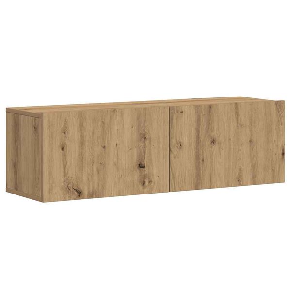 vidaXL Mobili TV a Parete 3 pz Rovere Artigianale in Legno Multistrato