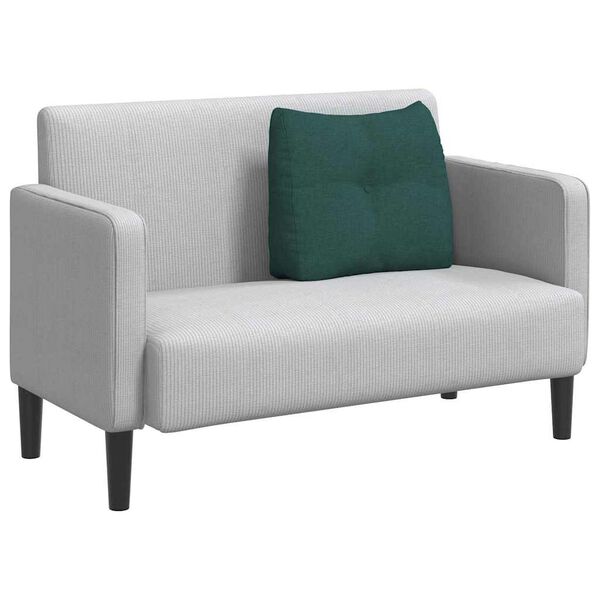 vidaXL Cuscino per Schiena Verde Scuro 60 x 24 x 50 cm Tessuto