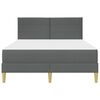 vidaXL Struttura del letto Grigio scuro 120 x 200 cm Poliestere