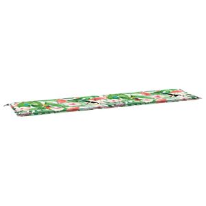 vidaXL Cuscino per Panca da Giardino Multicolore 200x50x4cm in Tessuto