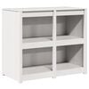 vidaXL Mobile da cucina MEPPEL Bianco caldo 106 x 55 x 92 cm
