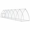 vidaXL Conigliera Argento 105x600x120 cm in Acciaio Zincato
