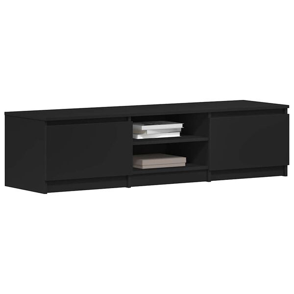 vidaXL Mobile Porta TV Nero 140x40x35,5 cm in Legno Multistrato