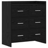 vidaXL Credenza Rovere Nero 75 x 33 x 80 cm Legno ingegnerizzato