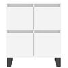 vidaXL Credenza Bianca 60x35x70 cm in Legno Multistrato