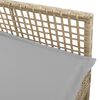vidaXL Sedia da Giardino 2 pcs Beige 53 x 60 x 85cm polyrattan