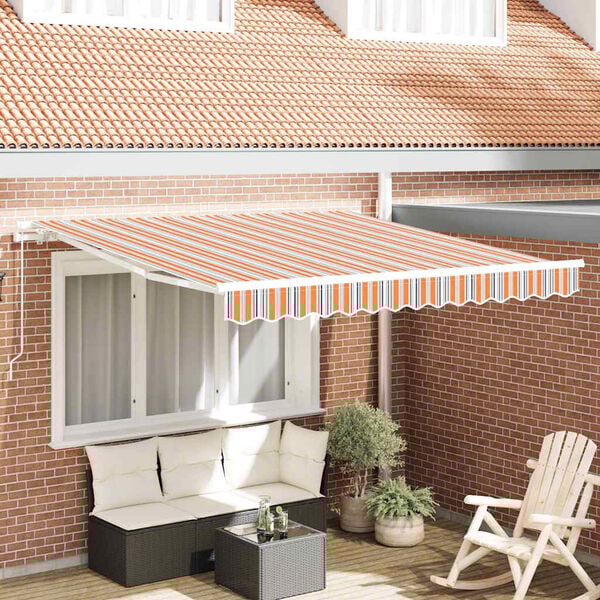 vidaXL Tenda da Sole Multicolore 300 x 250 x 165 cm Poliestere