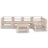 vidaXL Set Divani da Giardino su Pallet 6 pz in Legno di Pino