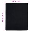 vidaXL Lenzuola con Angoli Jersey 2pz Nero 180x200 cm Cotone