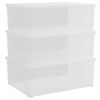 vidaXL Contenitori in Plastica 3 pz 10 L Impilabili