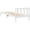 vidaXL Letto Extra Lungo senza Materasso Bianco 90x210 cm in Pino