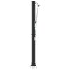 vidaXL Doccia Solare da Esterno Nero 217 cm PVC e Alluminio