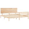 vidaXL Giroletto con Testiera Super King Size in Legno Massello