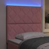 vidaXL Testiera LED con testiera Rosa 100 cm Pelle Sintetica