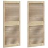 vidaXL Porta per Armadio 2 pcs Naturale 140,5 x 2,1 x 59,5 cm