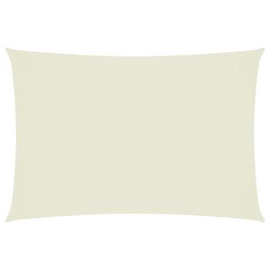 vidaXL Parasole a Vela Oxford Rettangolare 3x5 m Crema