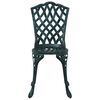vidaXL Set da Pranzo per Giardino 5 pcs Verde Alluminio