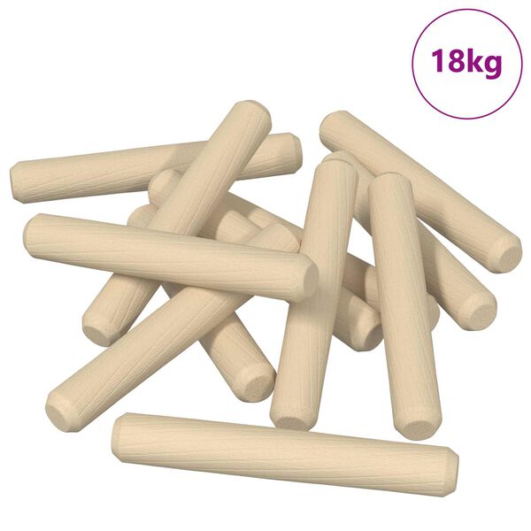 vidaXL Dowel in legno 12000 pcs Marrone Legno massello
