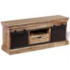 vidaXL Mobile TV 2 Porte Scorrevoli Legno Massello Mango 110x30x45 cm