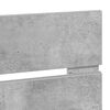 vidaXL Testiera Grigio cemento 80 cm Legno multistrato