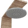 vidaXL Doccia da Esterno Beige 50x55x224 cm Polyrattan e Legno Acacia