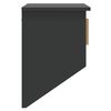 vidaXL Armadietto Parete con Ganci Nero 80x24x35,5cm Legno Multistrato