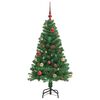 vidaXL Albero di Natale artificiale con 150 LED Verde 150 cm