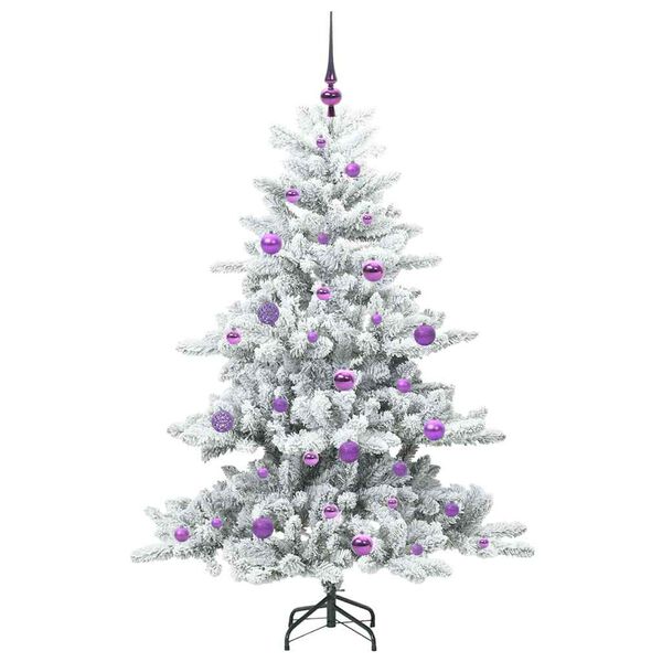vidaXL Albero di Natale Artificiale con Rami Pieghevoli 150 cm PVC