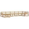 vidaXL Set di divani da esterno 7 pcs Bianco Legno di Acacia Massello