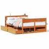 vidaXL Letto senza Materasso Marrone Cera 120x190 cm in Legno di Pino