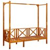 vidaXL Panchina da Giardino con Baldacchino Legno Massello di Acacia