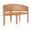 vidaXL Set Salotto da Giardino 5 pz Design Curvo in Massello di Teak