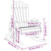 vidaXL Sedie a Dondolo Adirondack 2 pz in Legno Massello di Abete